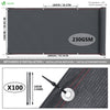 Brise vue occultant en HDPE 230g/m² 1.5x20m avec attaches de fixation anthracite - voonot.com