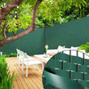 Kit de lamelles occultantes PVC brise vue 300m x 4.7cm avec 600 clips Vert - voonot.com