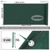 Brise vue occultant en HDPE 230g/m² 1.8x20m avec attaches de fixation vert - voonot.com