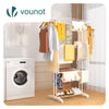 Sechoir a linge etendoir renforce 4 niveaux 125x62x173cm blanc - voonot.com