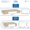Lot de 5 Housses de rangement sous vide sous lit - voonot.com
