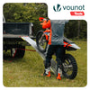 Lot de 2 Rampe de chargement pliable Charge lourde antiderapant en acier galvanise 196cm - voonot.com