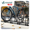 Ratelier range velo acier mural et sol 5 vélos Noir - voonot.com