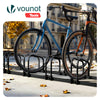 Ratelier range velo acier mural et sol 6 vélos Noir - voonot.com