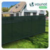 Brise vue occultant en HDPE 90g/m² 1.5x20m avec attaches de fixation vert - voonot.com