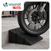 Lot de 2 Rampes de Trottoir en Polypropylene 25x27x13 cm Noir - voonot.com