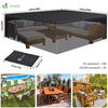 Housse salon de jardin bache de protection 420D 250x250x73cm noire - voonot.com