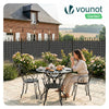 Clôture en canisse PVC 160x500cm Anthracite - voonot.com