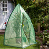 Serre de jardin hivernage dome avec bache PE 160x160x180cm Vert - voonot.com