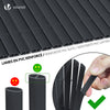Canisse PVC brise vue ultra renforce avec attaches de fixation 100x500cm gris - voonot.com