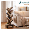 Bibliotheque Arbre etagere a Livres 38x19x113cm Marron Rustique - voonot.com
