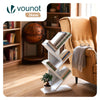 Bibliotheque Arbre etagere a Livres 30x16x60cm Blanc - voonot.com