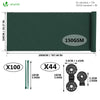 Brise vue occultant en HDPE 150g/m² 1x20m avec attaches de fixation vert - voonot.com