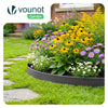 Bordure de jardin PE flexible 10m avec piquets anthracite - voonot.com