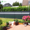Brise vue occultant PVC 450g/m2 19cm x 140m Vert - voonot.com