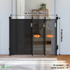 Barriere de securite retractable HAUTE 180x96cm noir - voonot.com