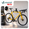Lot de 2 Support mural velo pliable et reglable metal noir - voonot.com