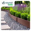 Bordure de jardin PE haute flexible 10M avec piquets marron - voonot.com