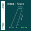 Lot de 250 piquets de fixation pour jardin U 150x30mm en acier galvanise - voonot.com