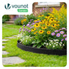 Bordure de jardin plastique flexible 10m avec piquets noir - voonot.com