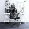 Fauteuil de Bureau Ergonomique pivotant avec appui tête et dossier toile respirant Noir - voonot.com