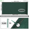 Brise vue occultant en HDPE 230g/m² 1.5x20m avec attaches de fixation vert - voonot.com