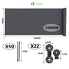 Brise vue occultant en HDPE 150g/m² 1x10m avec attaches de fixation anthracite - voonot.com