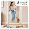 Barriere de securite a pression sans percage Largeur 75-82cm Metal blanc - voonot.com