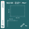Bâche de Protection en Polyéthylène resistant et impermeable 180g/m² blanche 3x4m - voonot.com