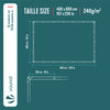 Bâche de Protection en Polyéthylène resistant et impermeable 240g/m² blanche 4x6m - voonot.com