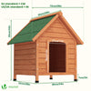 Niche pour Chien Extérieure en Bois 72x65x83cm - voonot.com