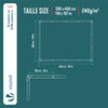 Bâche de Protection en Polyéthylène resistant et impermeable 240g/m² blanche 3x4m - voonot.com
