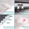 Lot de 9 sac de rangement sous vide Non Tisse XXL gris - voonot.com