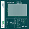 Brise vue occultant en HDPE 90g/m² 1.8x20m avec attaches de fixation anthracite - voonot.com