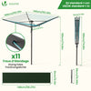 Etendoir a Linge Exterieur Rotatif avec housse de protection et Surface etendage 45m Gris - voonot.com