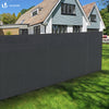 Brise vue occultant en HDPE 150g/m² 1.5x10m avec attaches de fixation anthracite - voonot.com