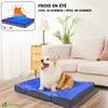Matelas panier pour chien avec tapis gel rafraichissant amovible 75x50cm - voonot.com