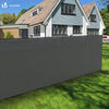 Brise vue occultant en HDPE 150g/m² 1x20m avec attaches de fixation gris - voonot.com