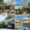 Voile d'ombrage Triangle en Polyester Imperméable avec Kit de Montage 3x3x3m Gris - voonot.com