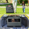 Sac transport pliable chien chat caisse cage portable 82x60x60cm gris - voonot.com