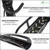 Lot de 4 supports de velo mural rangement suspendu noir - voonot.com