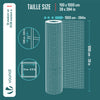 Grillage a maille soude en acier gaine PVC 13mm fil 0.8mm 1x10m gris - voonot.com