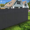 Brise vue occultant en HDPE 150g/m² 1.8x20m avec attaches de fixation anthracite - voonot.com