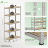 Lot de 2 etageres de rangement renforcees charge extra lourde 5 niveaux 180x90x40cm - voonot.com