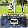 Sac transport pliable chien chat caisse cage portable 50x35x36cm beige - voonot.com