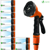 Tuyau d’Arrosage Extensible 15m avec Accessoires orange - voonot.com