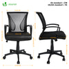 Fauteuil de Bureau Ergonomique pivotant avec dossier toile respirant Noir - voonot.com