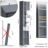 Meuble rangement salle de bain Haut colonne 180x20x20cm MDF gris - voonot.com