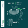 Bordure de jardin plastique flexible 20m avec piquets vert - voonot.com