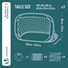 Lot de 2 buts de football pliable pop up 120x80x80cm noir - voonot.com